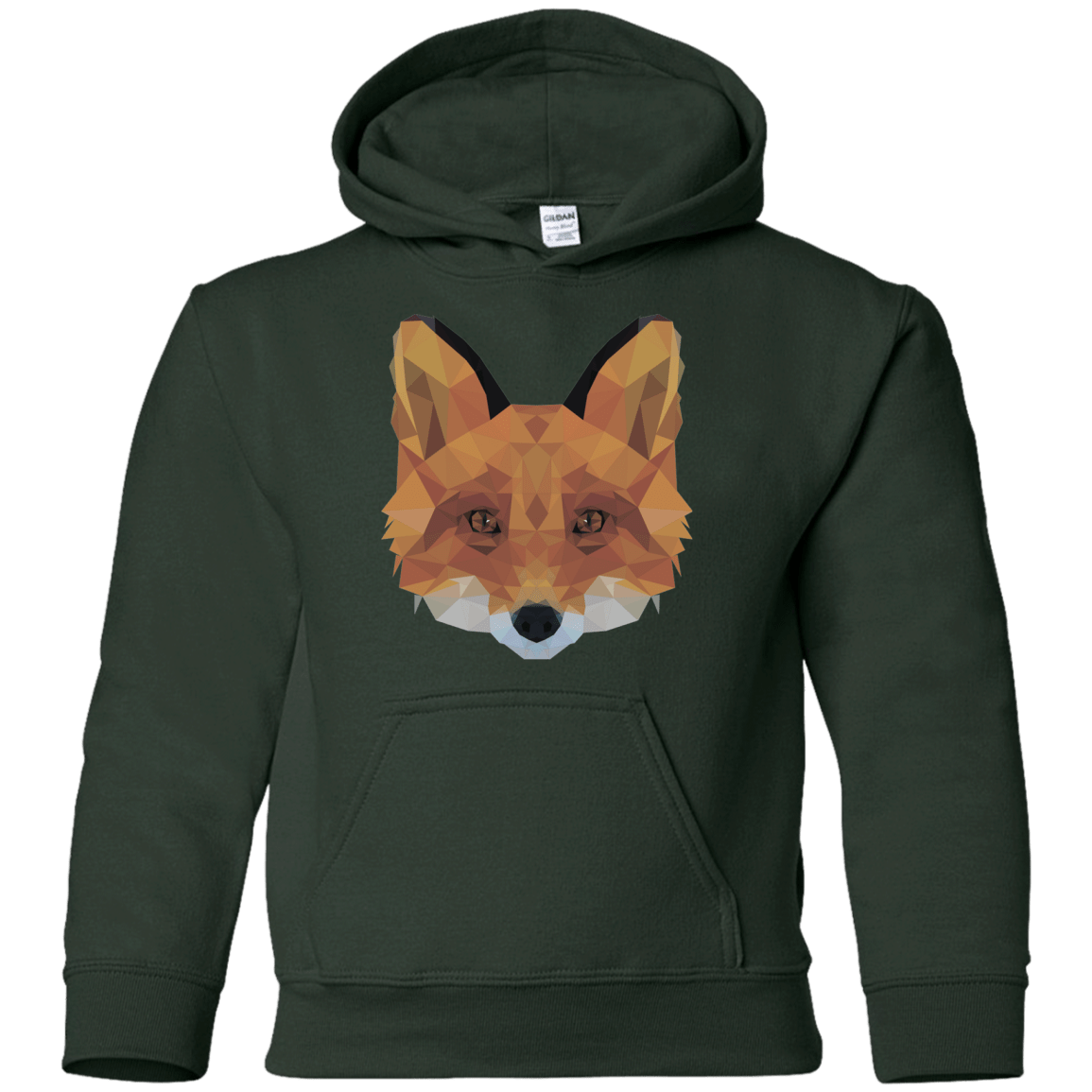 Sweatshirts Forest Green / YS Fox Portrait Youth Hoodie
