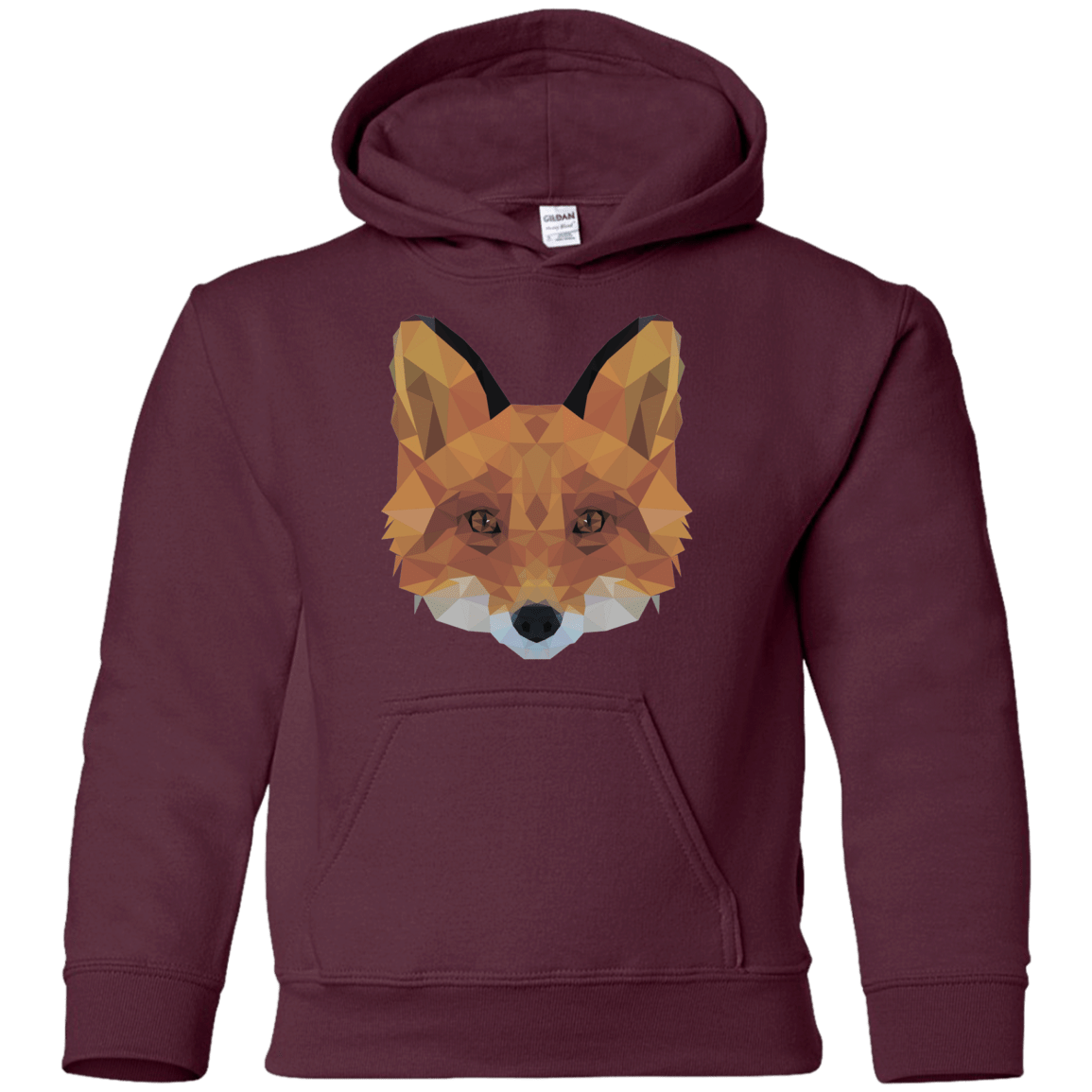 Sweatshirts Maroon / YS Fox Portrait Youth Hoodie