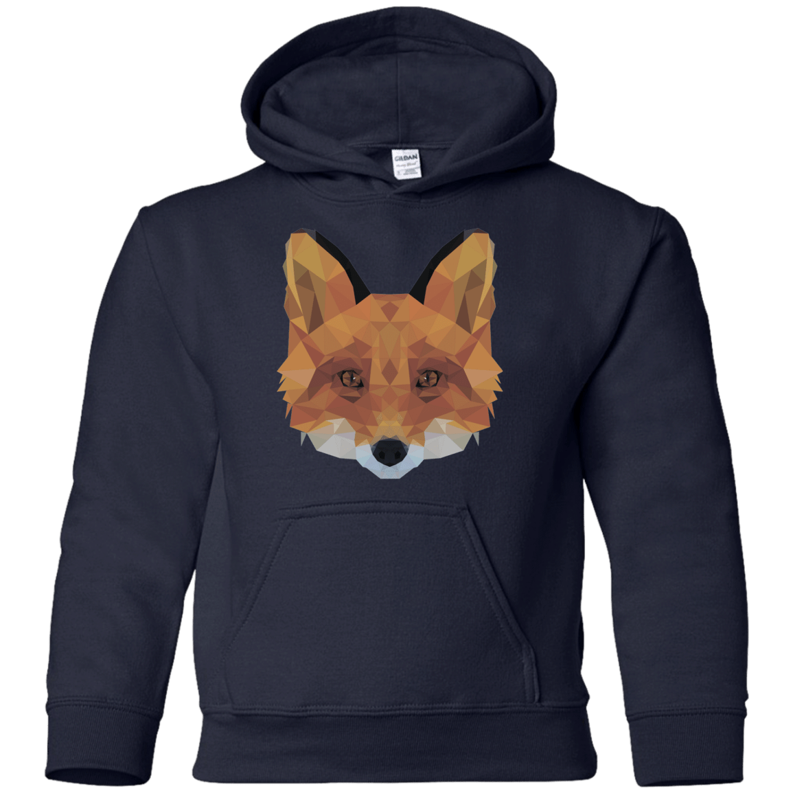 Sweatshirts Navy / YS Fox Portrait Youth Hoodie