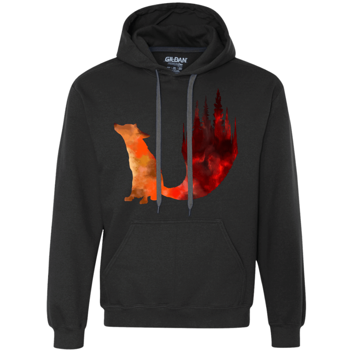 Sweatshirts Black / S Fox Tail Premium Fleece Hoodie