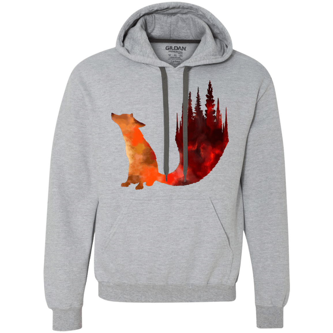 Sweatshirts Sport Grey / S Fox Tail Premium Fleece Hoodie