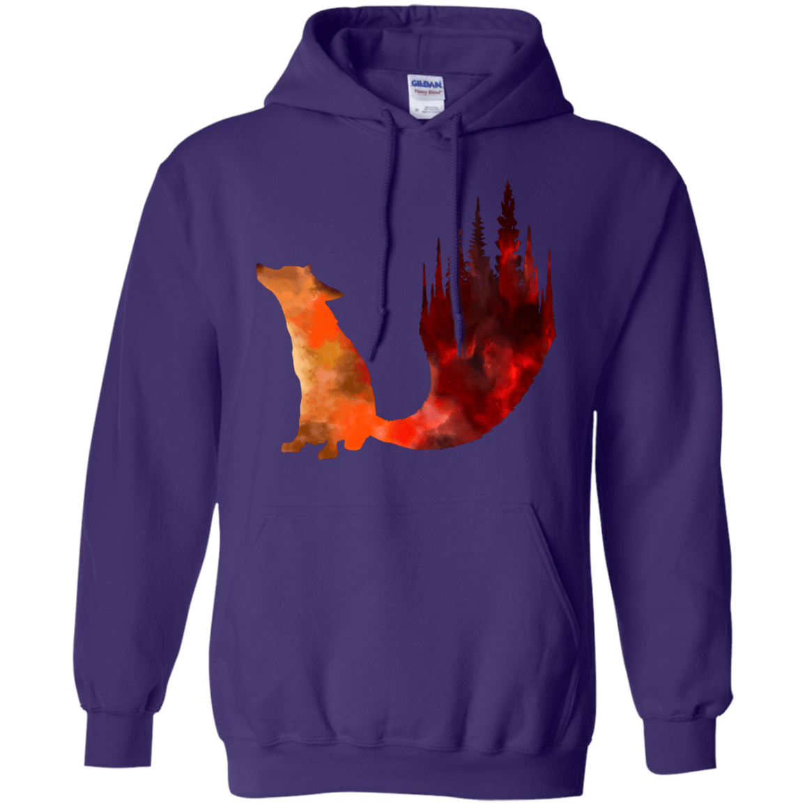 Sweatshirts Purple / S Fox Tail Pullover Hoodie