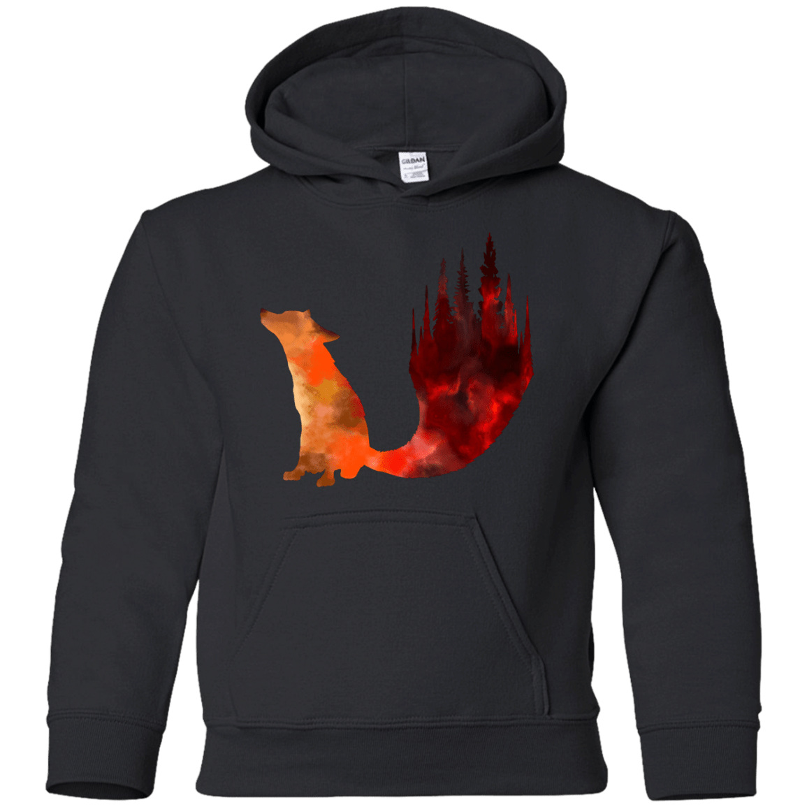 Sweatshirts Black / YS Fox Tail Youth Hoodie