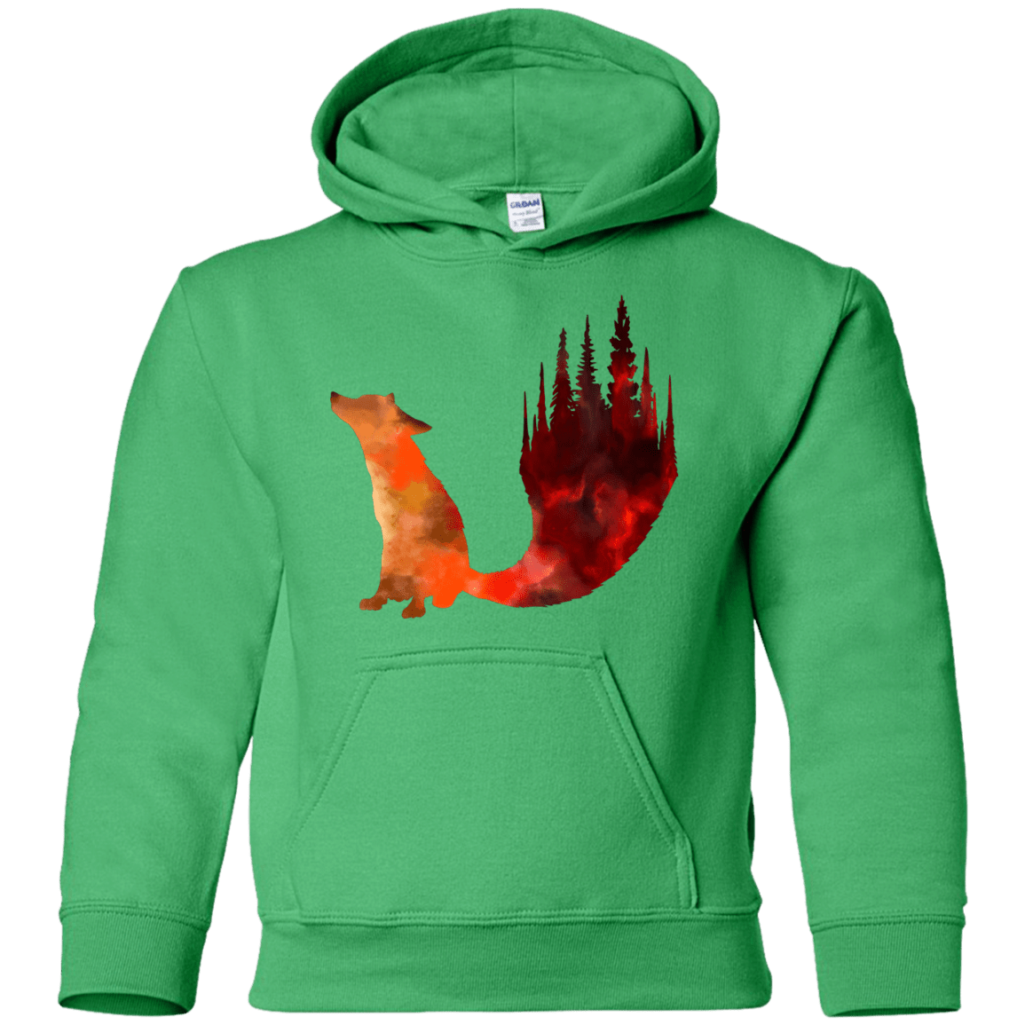 Sweatshirts Irish Green / YS Fox Tail Youth Hoodie