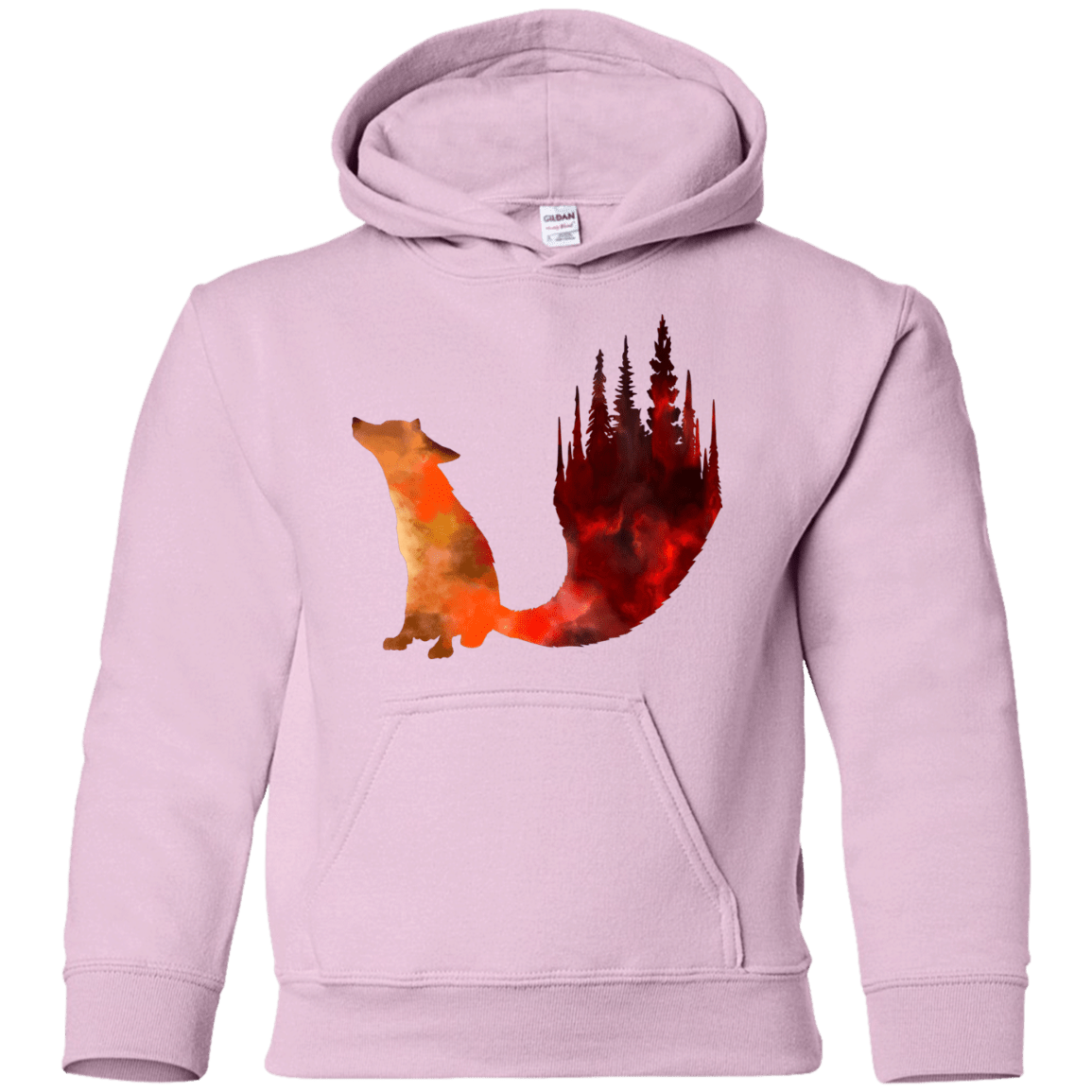 Sweatshirts Light Pink / YS Fox Tail Youth Hoodie