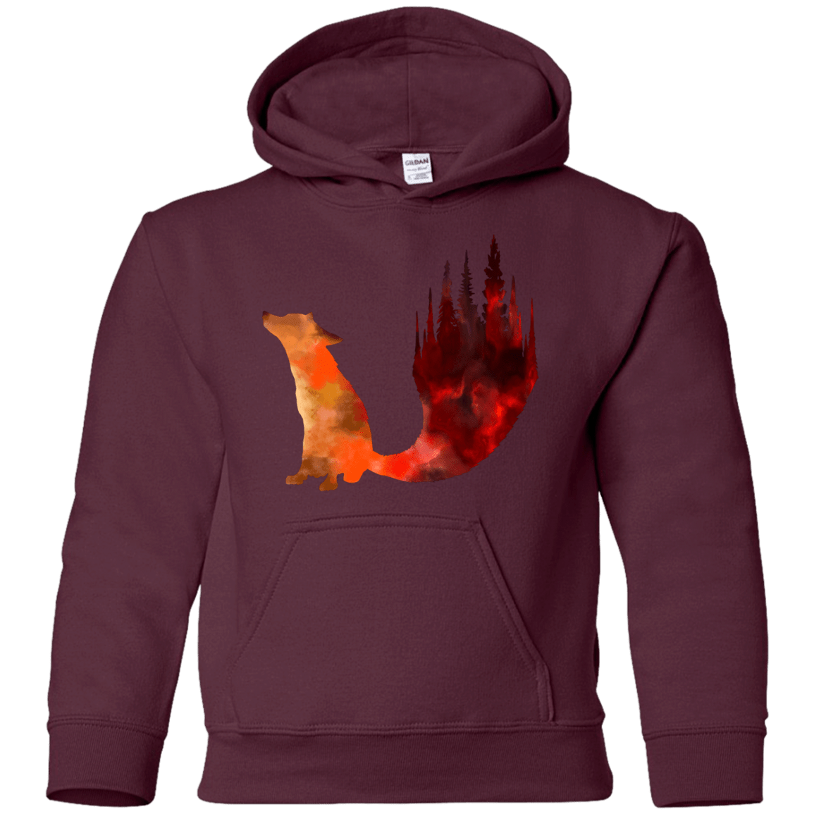 Sweatshirts Maroon / YS Fox Tail Youth Hoodie