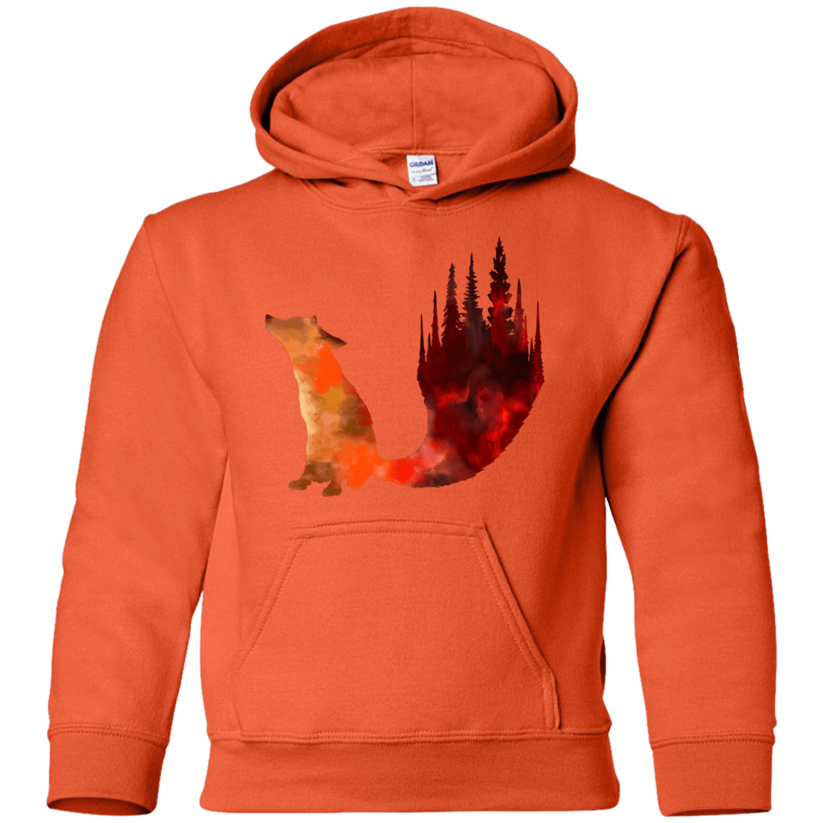 Sweatshirts Orange / YS Fox Tail Youth Hoodie