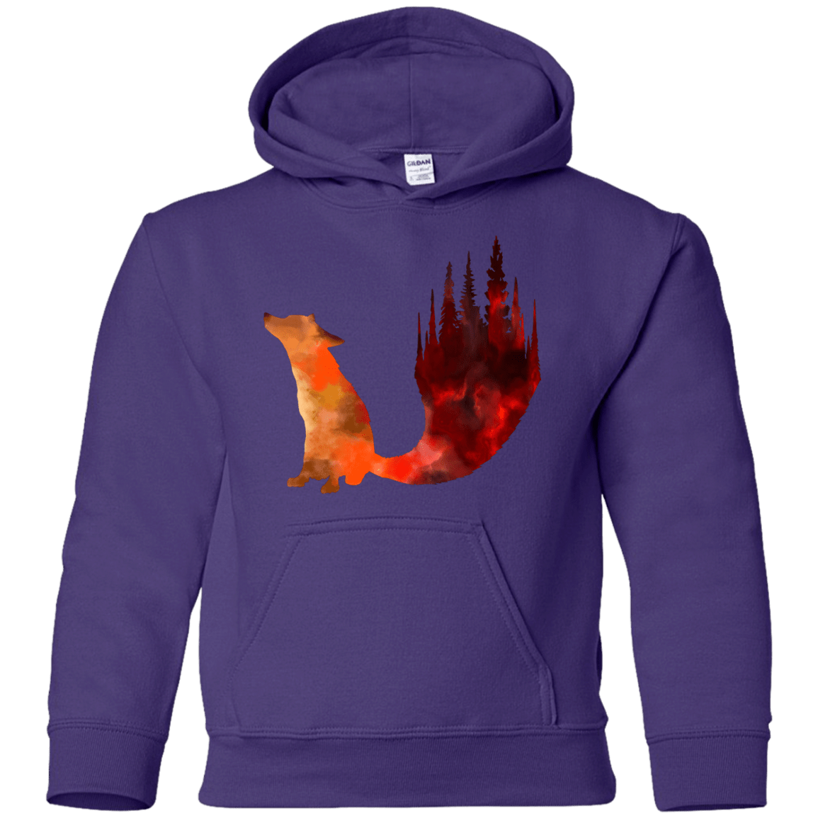Sweatshirts Purple / YS Fox Tail Youth Hoodie