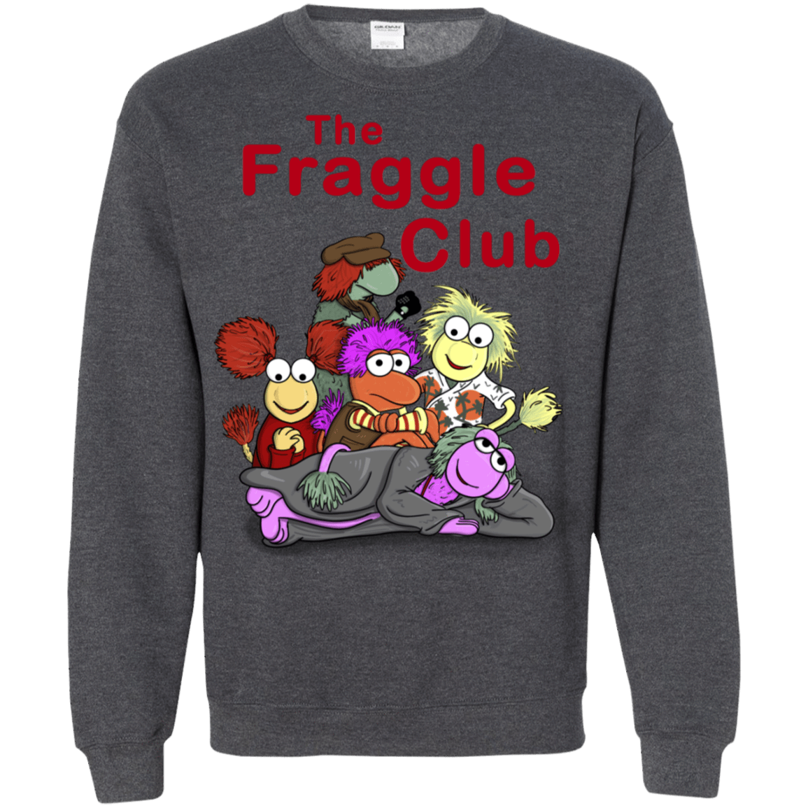 Sweatshirts Dark Heather / S Fraggle Club Crewneck Sweatshirt