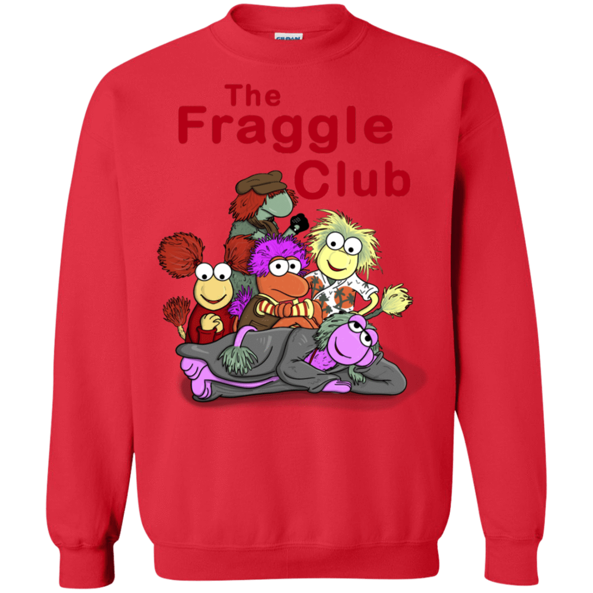 Sweatshirts Red / S Fraggle Club Crewneck Sweatshirt