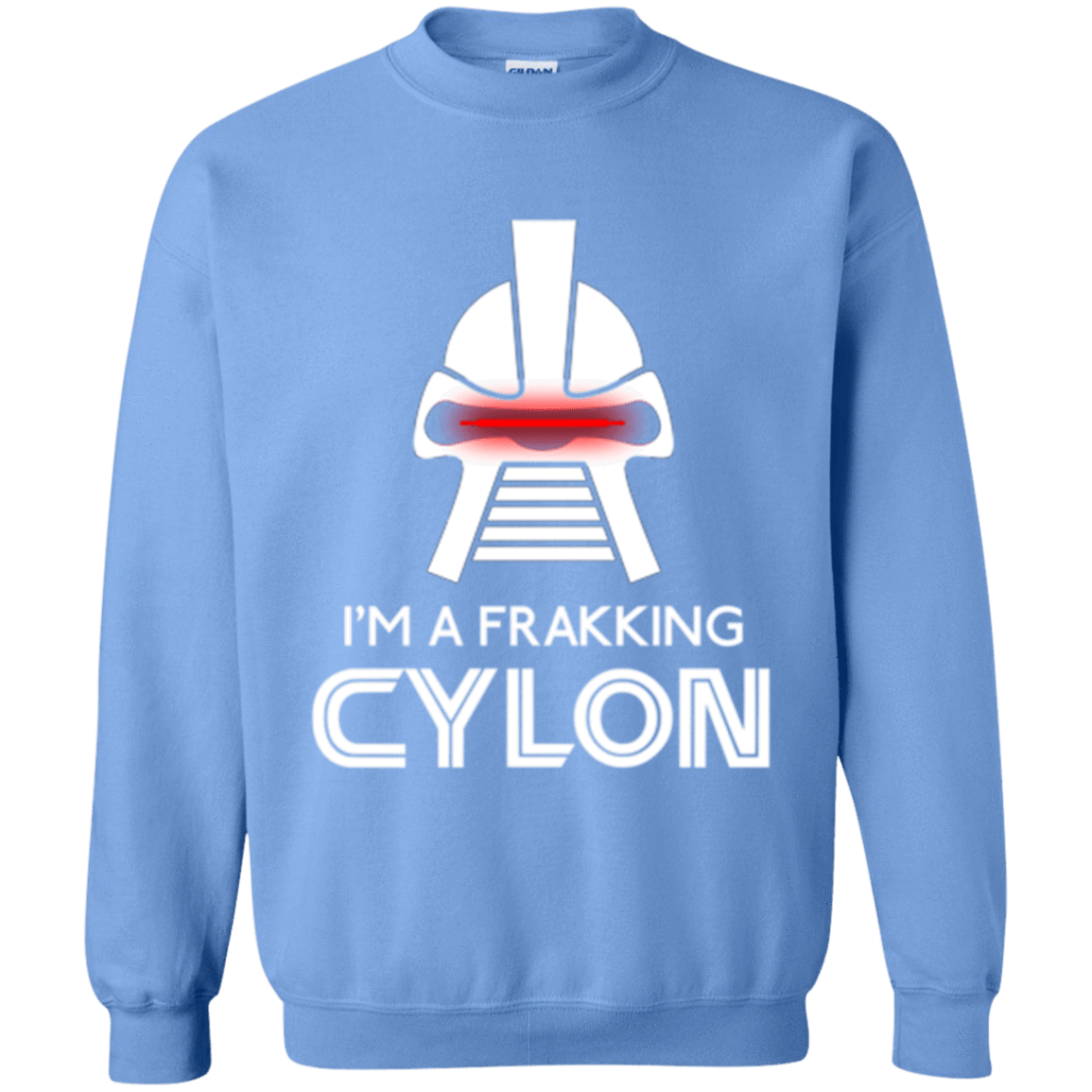 Sweatshirts Carolina Blue / Small Frakking cylon Crewneck Sweatshirt