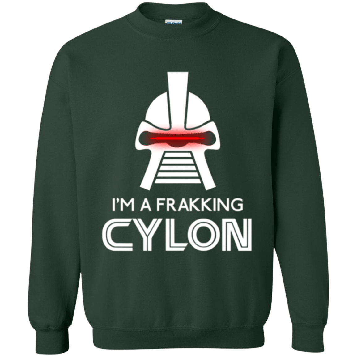 Sweatshirts Forest Green / Small Frakking cylon Crewneck Sweatshirt