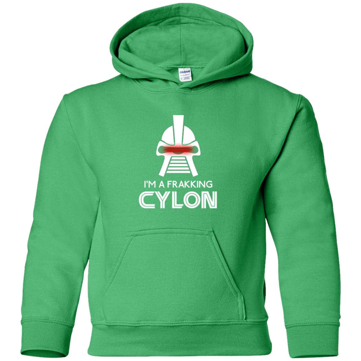 Sweatshirts Irish Green / YS Frakking cylon Youth Hoodie