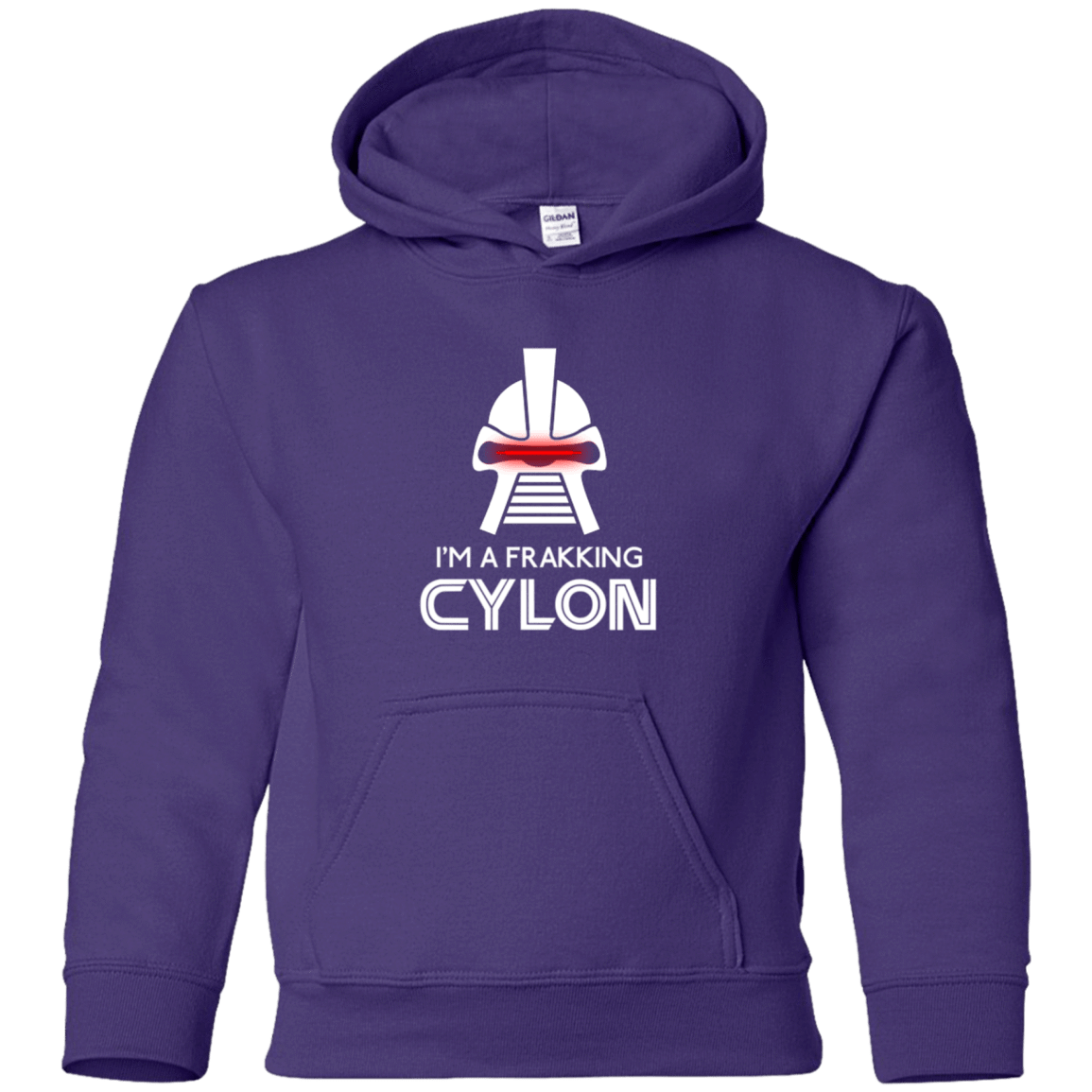 Sweatshirts Purple / YS Frakking cylon Youth Hoodie