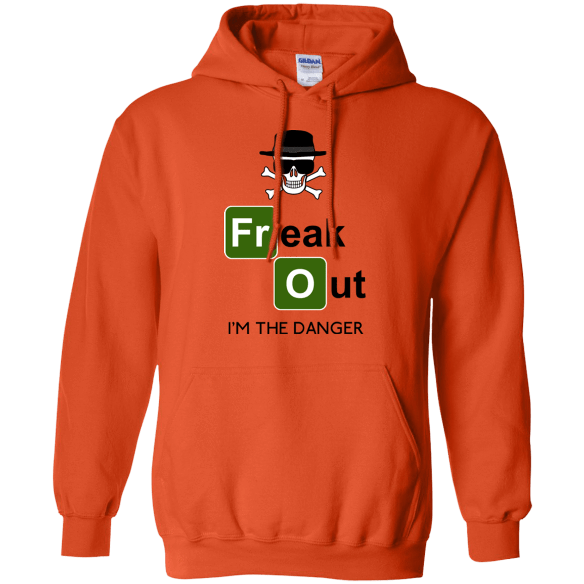 Sweatshirts Orange / Small Freaking danger Pullover Hoodie
