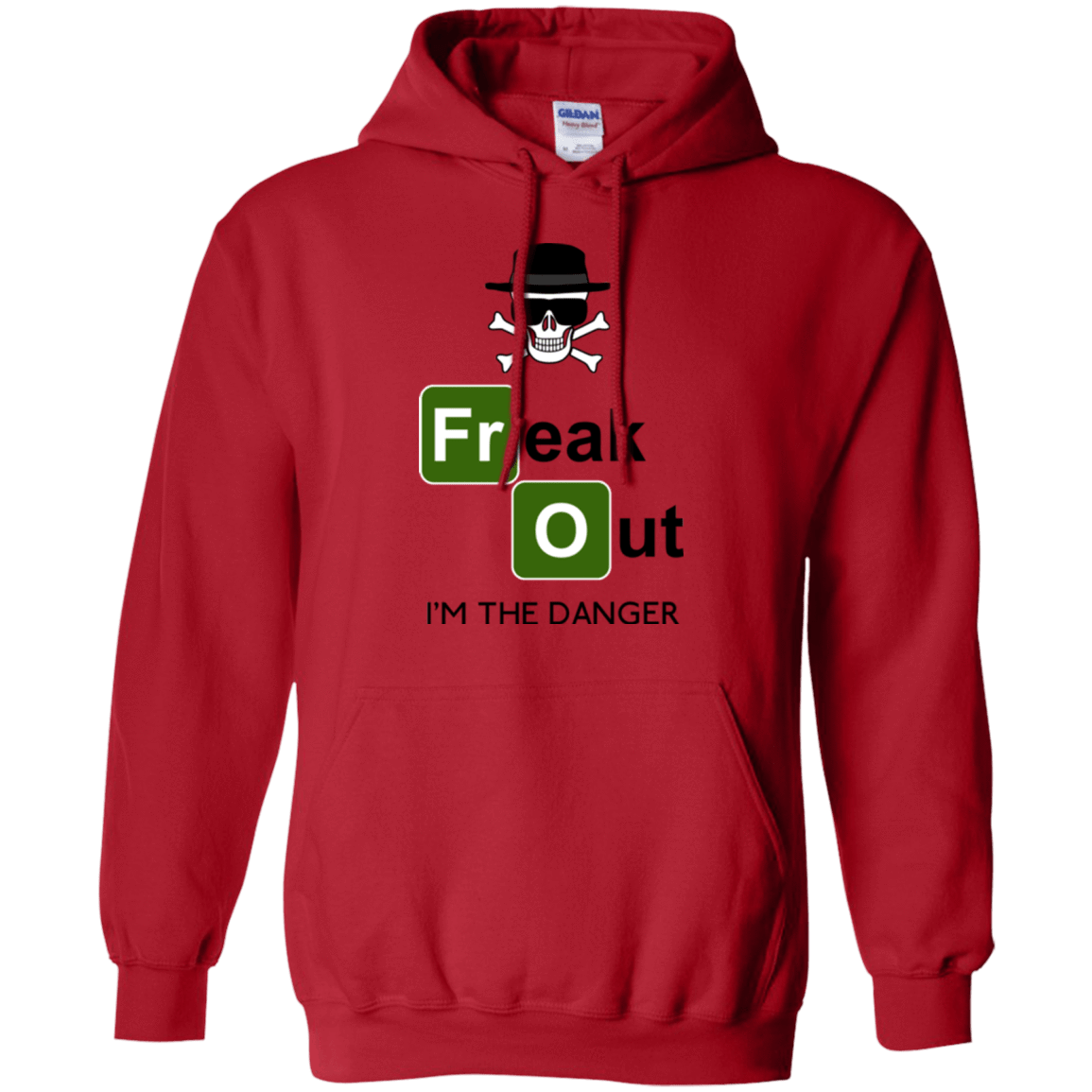 Sweatshirts Red / Small Freaking danger Pullover Hoodie