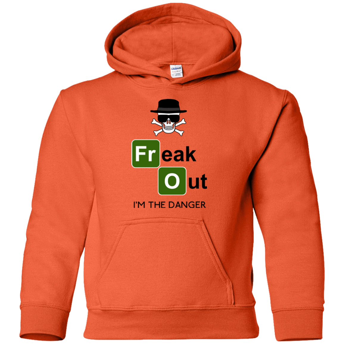 Sweatshirts Orange / YS Freaking danger Youth Hoodie