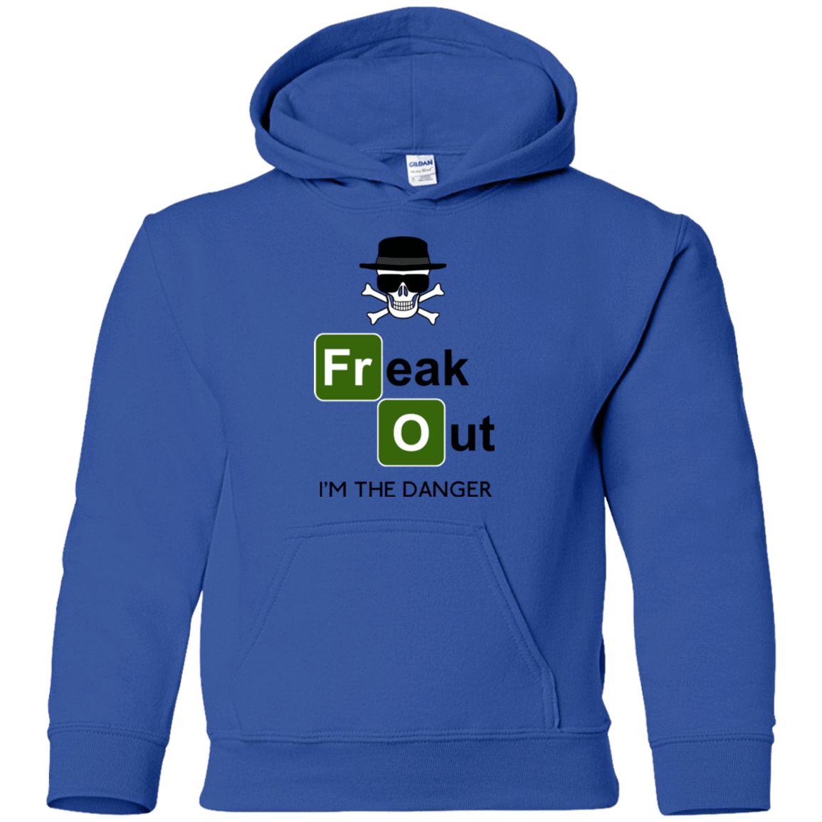 Sweatshirts Royal / YS Freaking danger Youth Hoodie