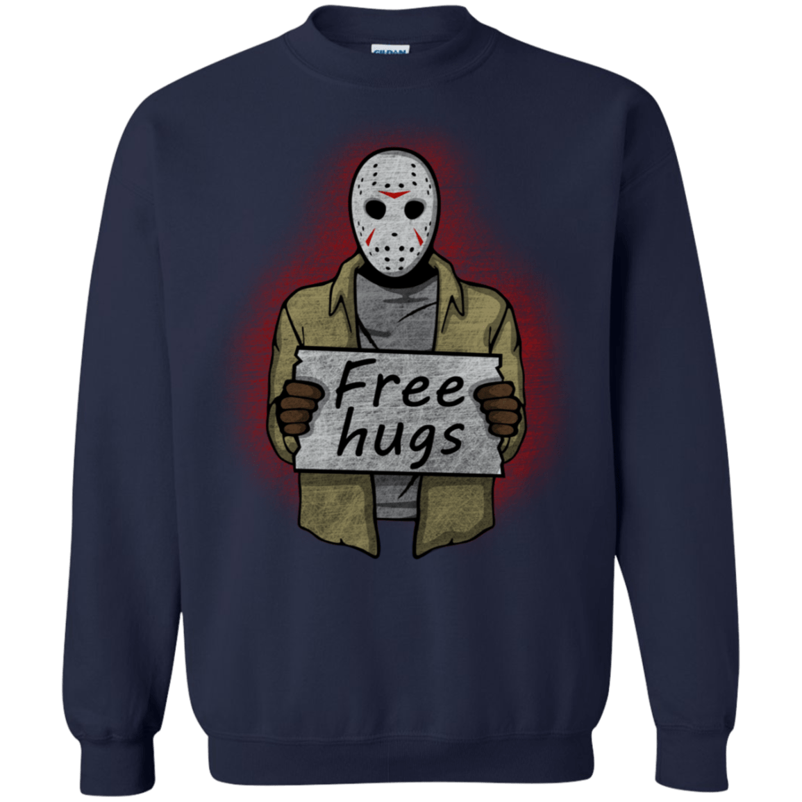 Sweatshirts Navy / S Free Hugs Jason Crewneck Sweatshirt