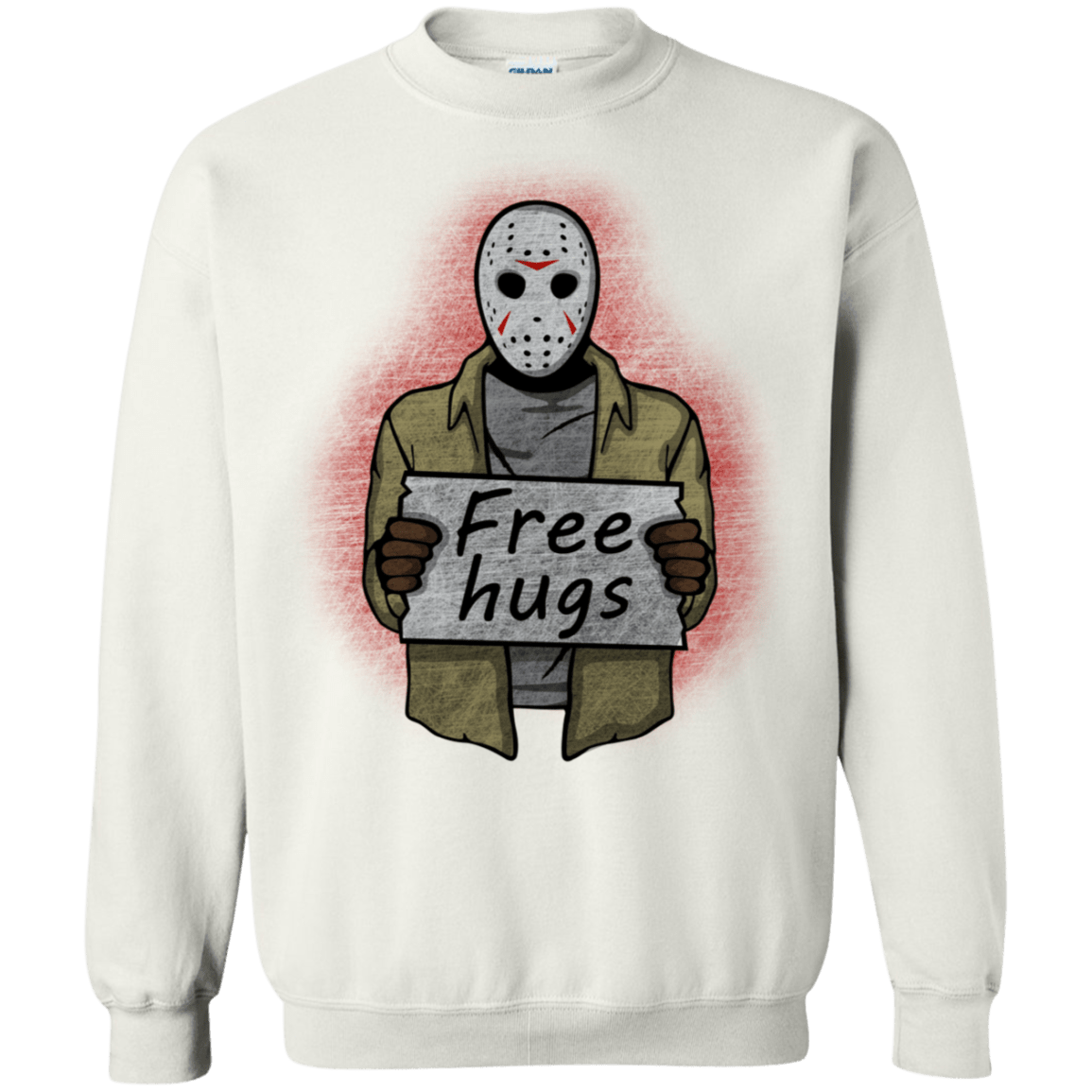 Sweatshirts White / S Free Hugs Jason Crewneck Sweatshirt
