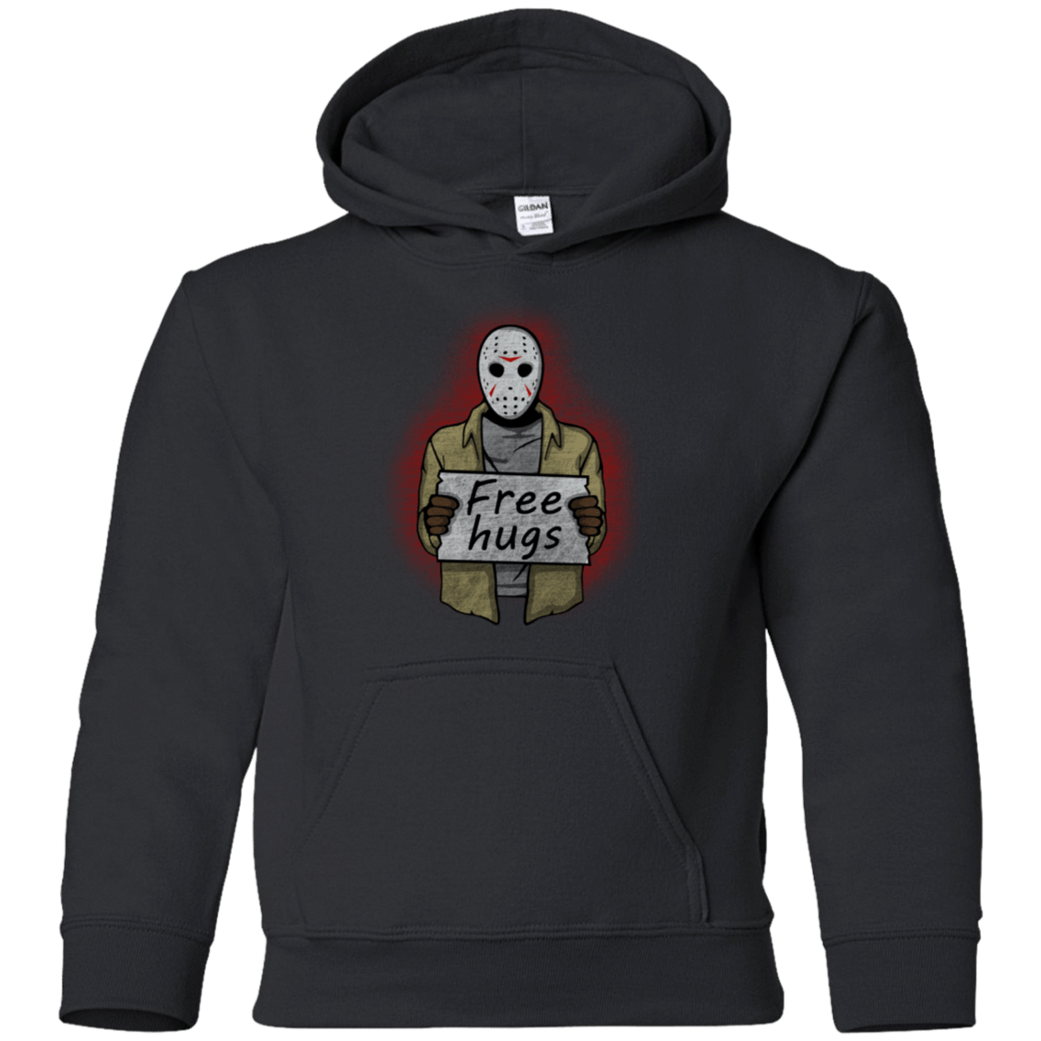 Sweatshirts Black / YS Free Hugs Jason Youth Hoodie