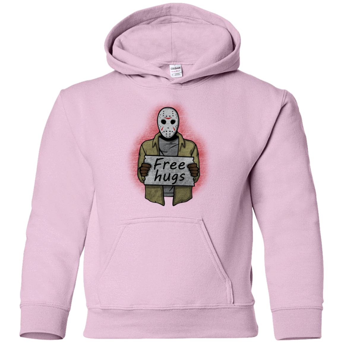 Sweatshirts Light Pink / YS Free Hugs Jason Youth Hoodie