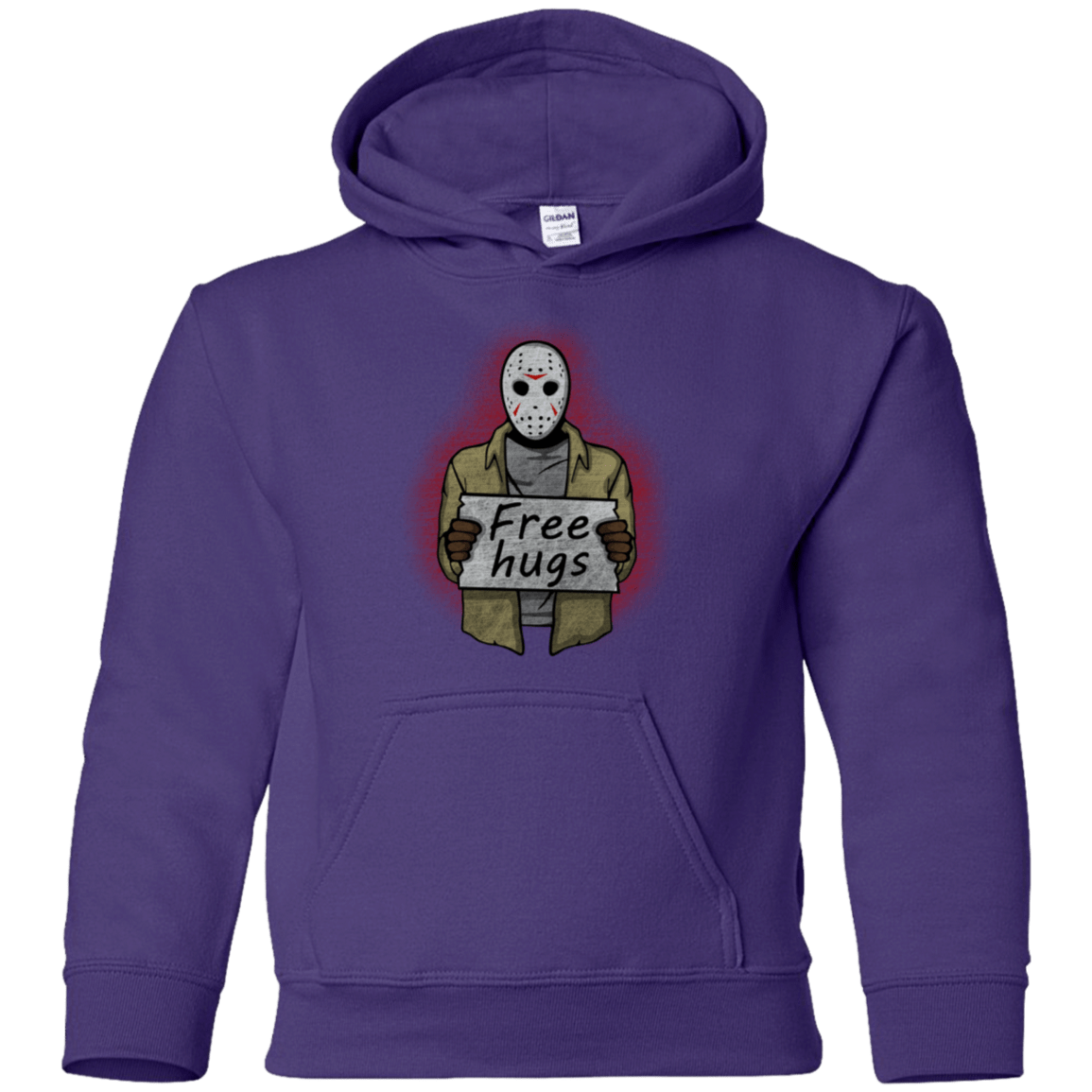 Sweatshirts Purple / YS Free Hugs Jason Youth Hoodie