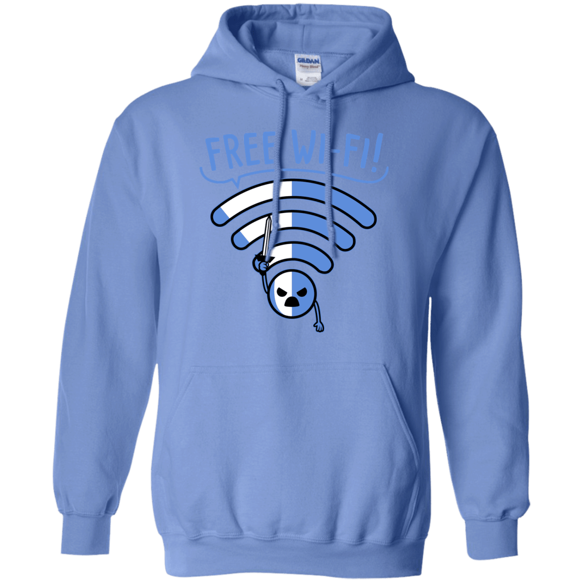 Sweatshirts Carolina Blue / S Free Wi-Fi! Pullover Hoodie