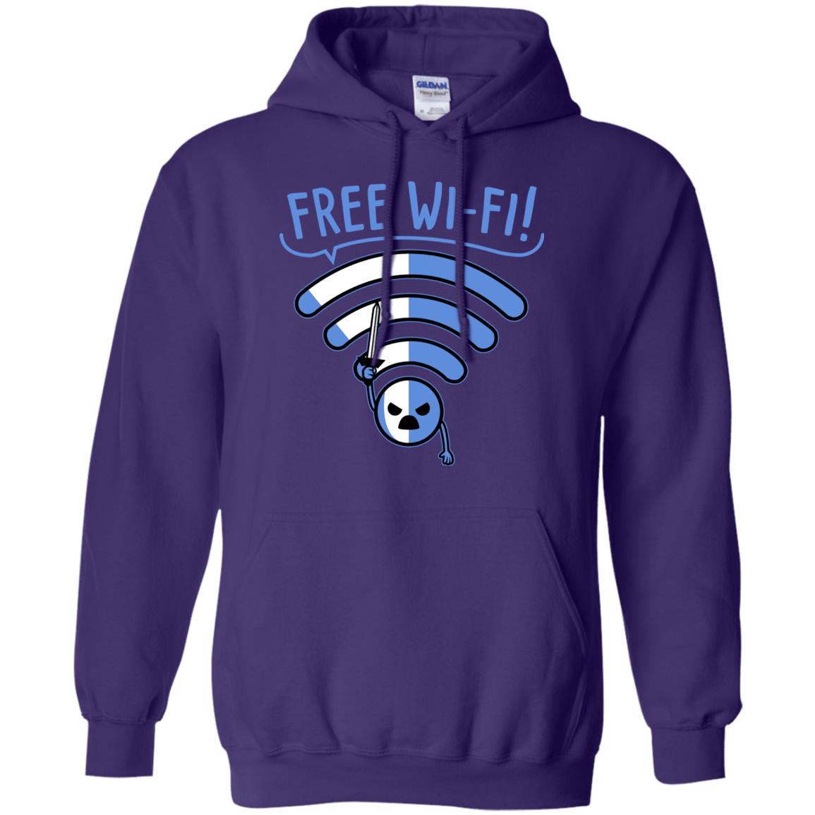 Sweatshirts Purple / S Free Wi-Fi! Pullover Hoodie
