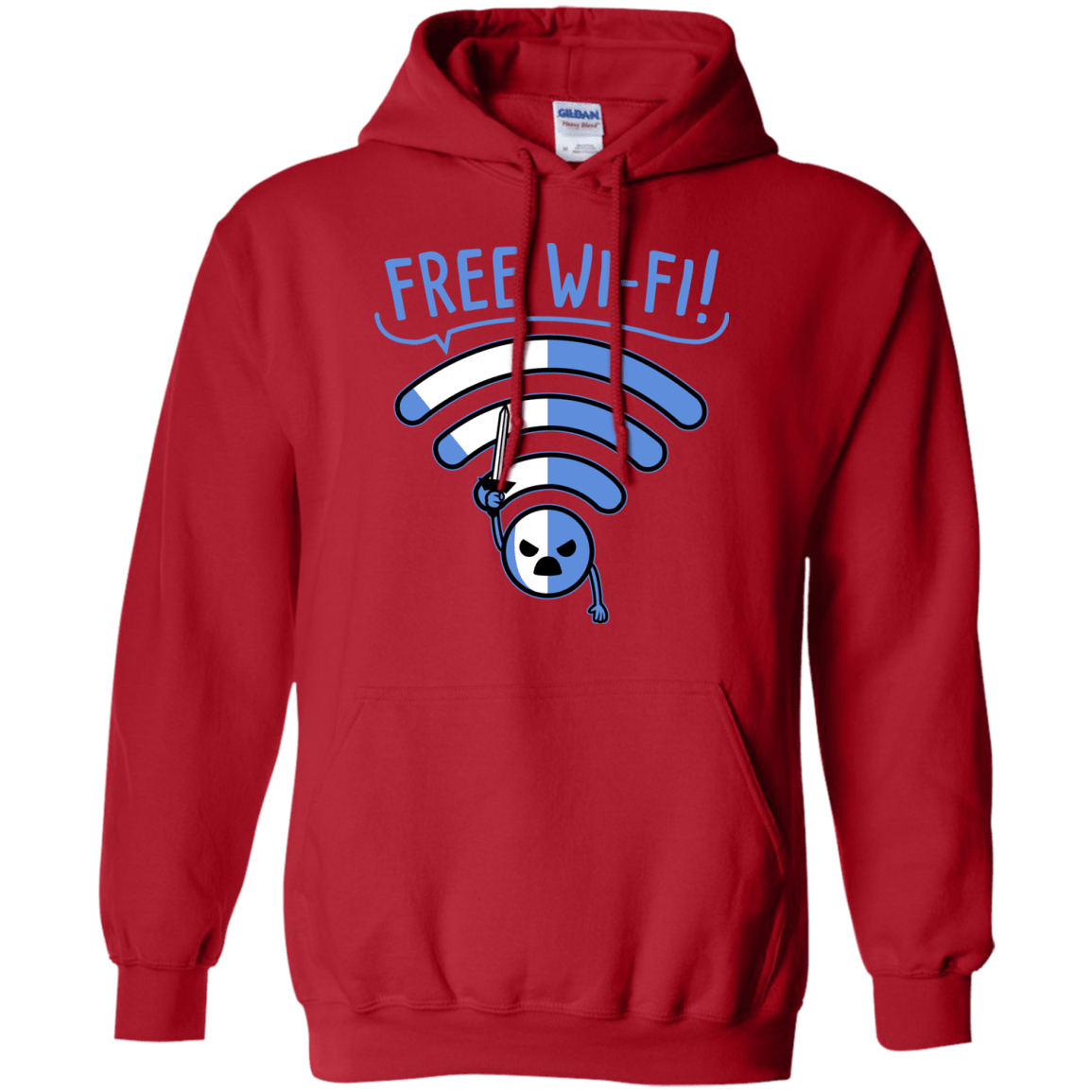 Sweatshirts Red / S Free Wi-Fi! Pullover Hoodie