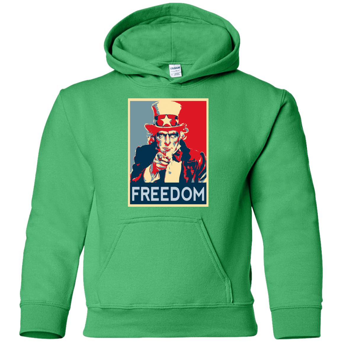 Sweatshirts Irish Green / YS Freedom Youth Hoodie