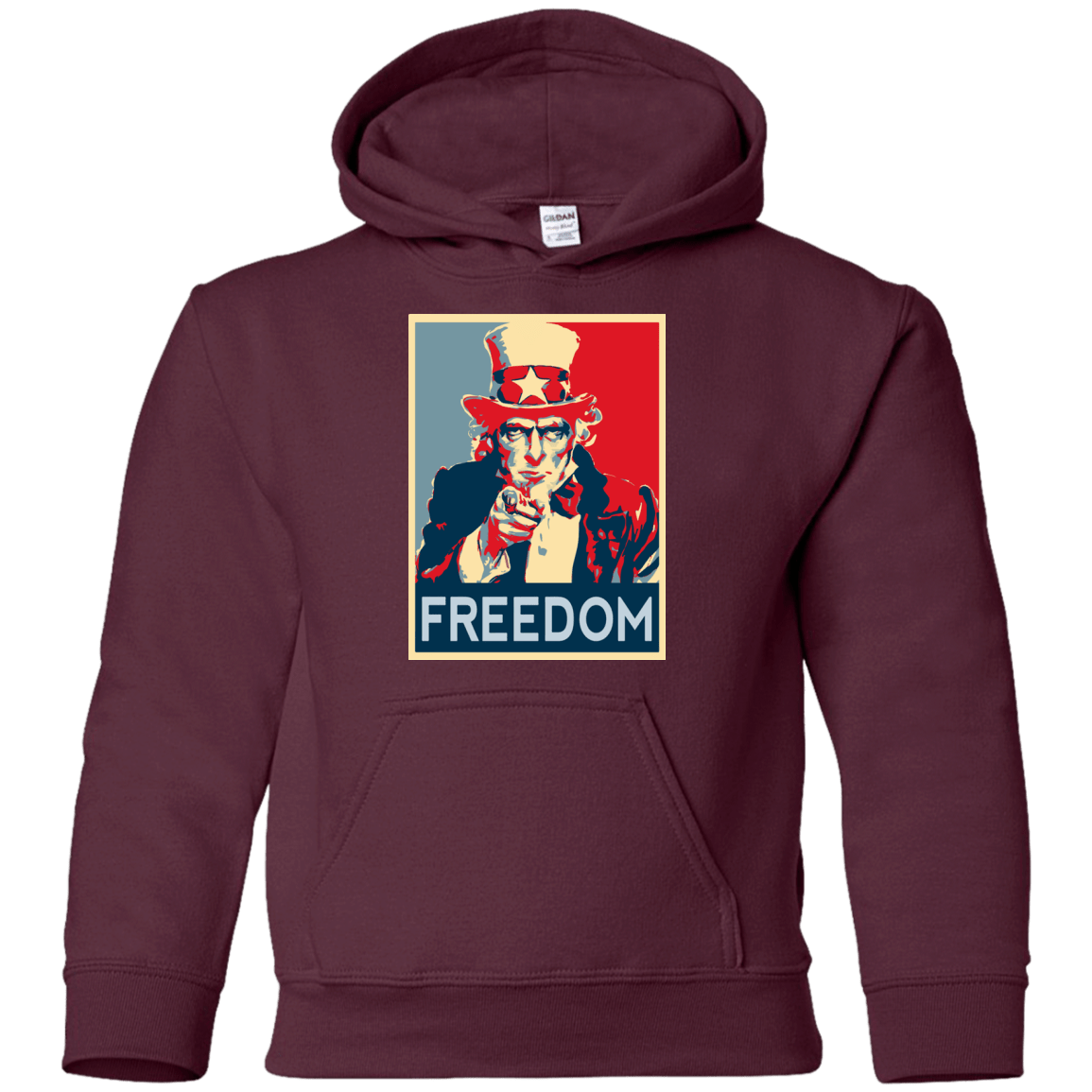 Sweatshirts Maroon / YS Freedom Youth Hoodie