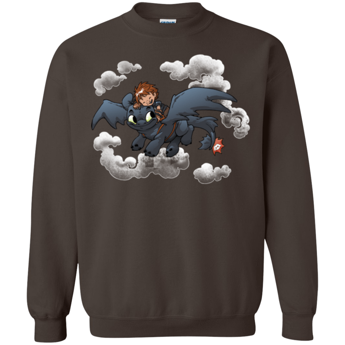 Sweatshirts Dark Chocolate / Small Friendly Flight Crewneck Sweatshirt