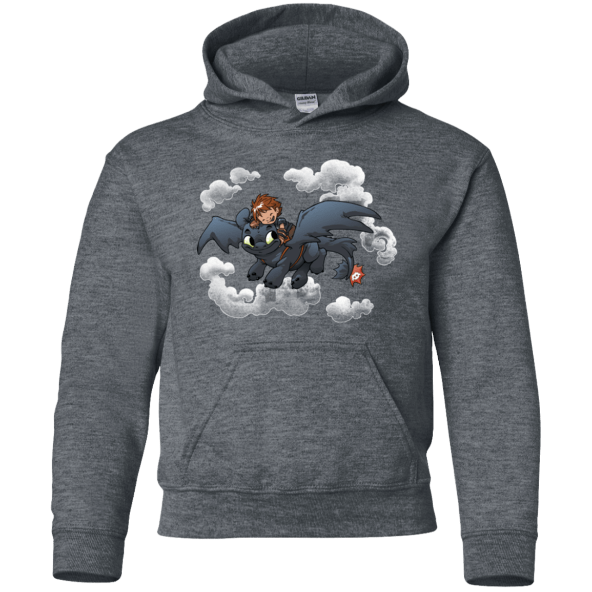 Sweatshirts Dark Heather / YS Friendly Flight Youth Hoodie