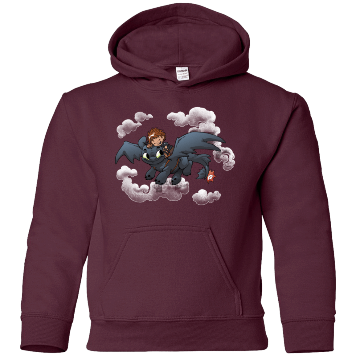 Sweatshirts Maroon / YS Friendly Flight Youth Hoodie