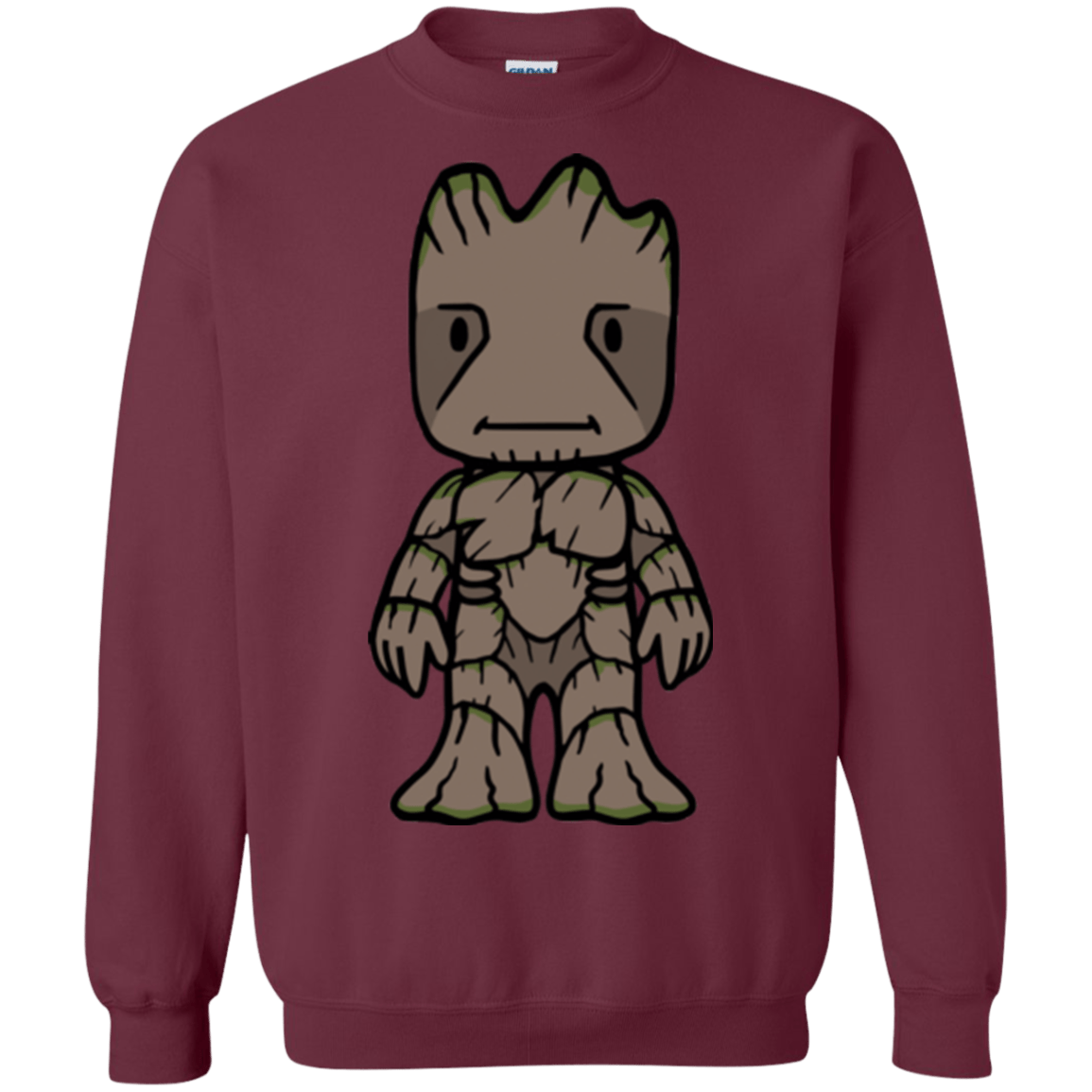 Sweatshirts Maroon / Small Friendly Tree Crewneck Sweatshirt