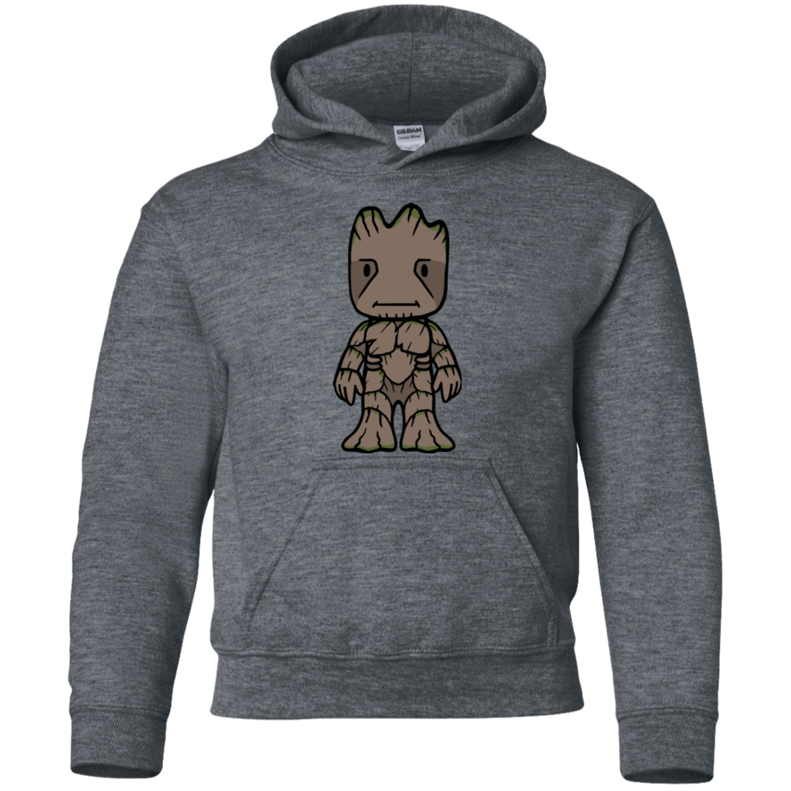 Sweatshirts Dark Heather / YS Friendly Tree Youth Hoodie