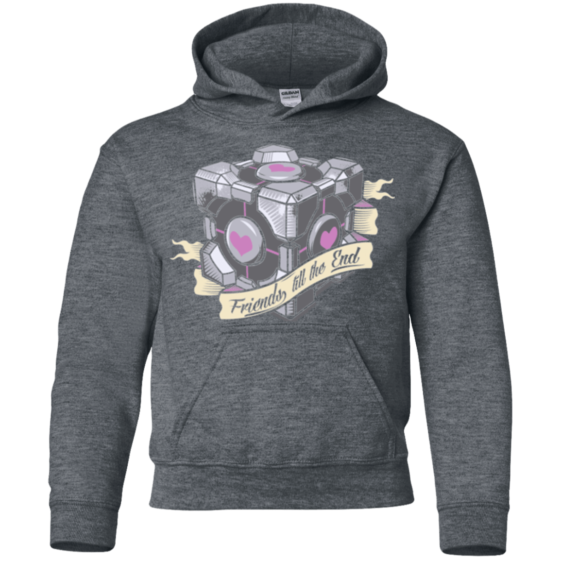 Sweatshirts Dark Heather / YS Friends till the End Youth Hoodie