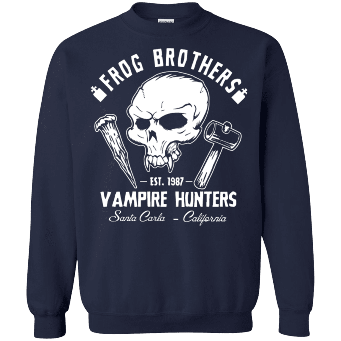 Sweatshirts Navy / Small Frog Brothers Vampire Hunters Crewneck Sweatshirt