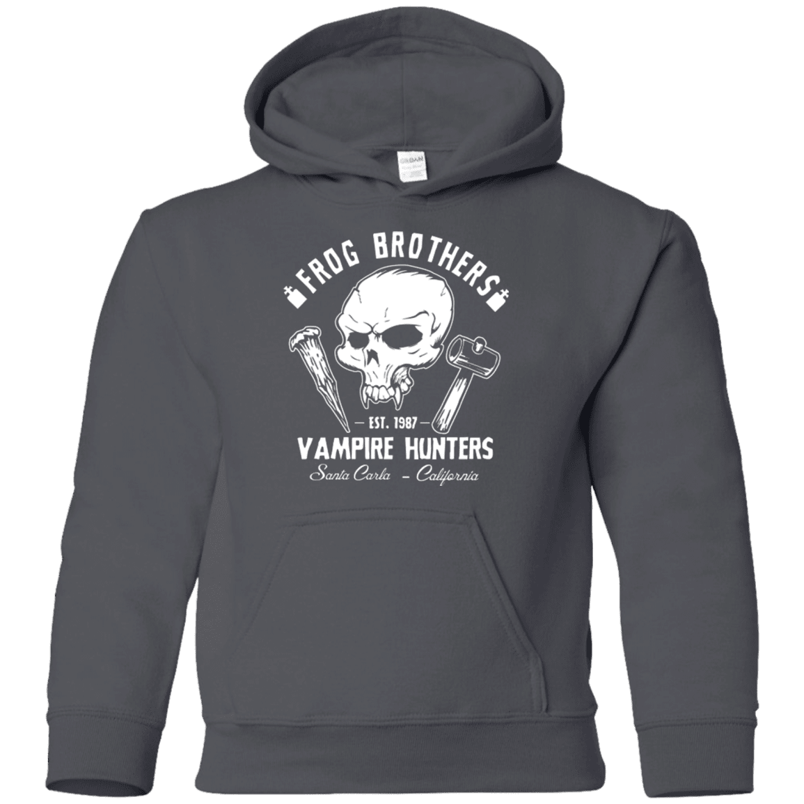 Sweatshirts Charcoal / YS Frog Brothers Vampire Hunters Youth Hoodie