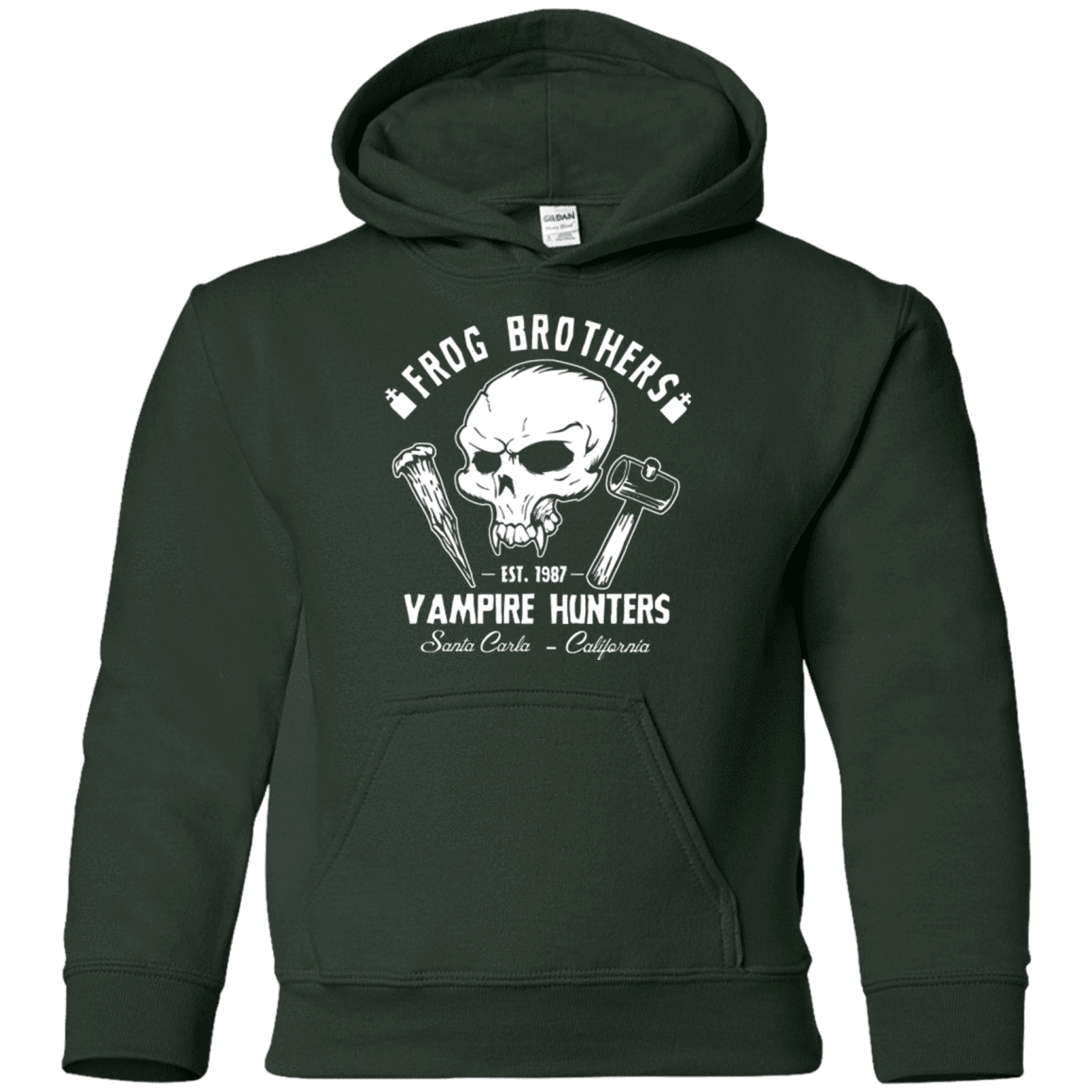 Sweatshirts Forest Green / YS Frog Brothers Vampire Hunters Youth Hoodie