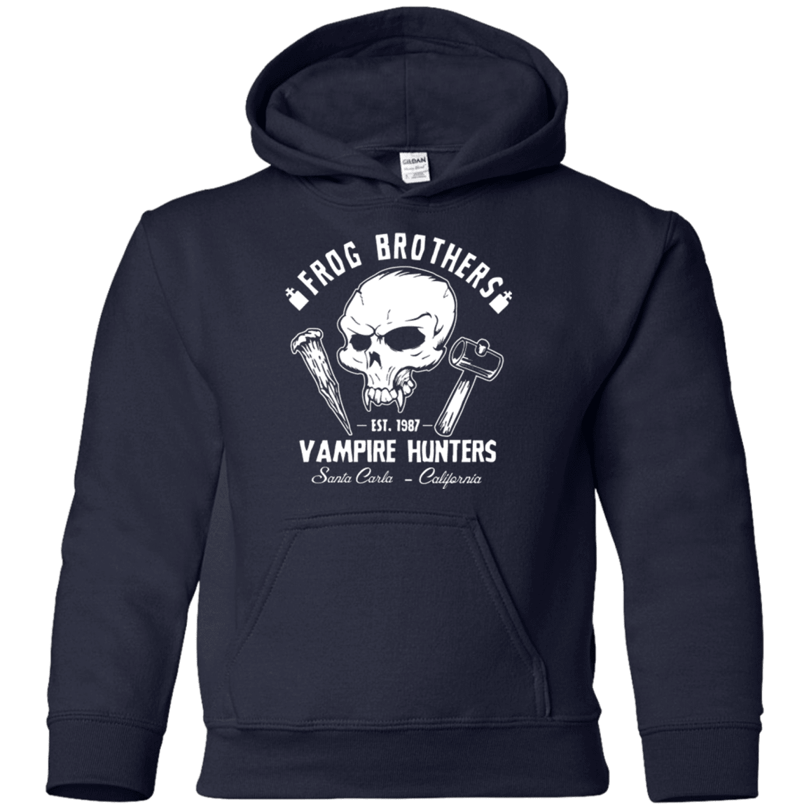 Sweatshirts Navy / YS Frog Brothers Vampire Hunters Youth Hoodie