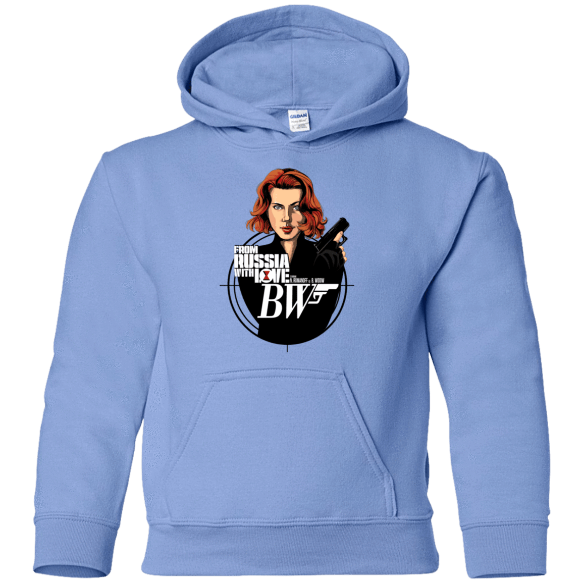 Sweatshirts Carolina Blue / YS From Russia with Love Youth Hoodie