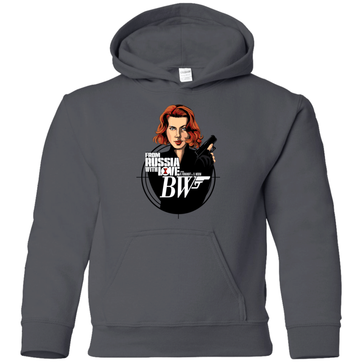 Sweatshirts Charcoal / YS From Russia with Love Youth Hoodie