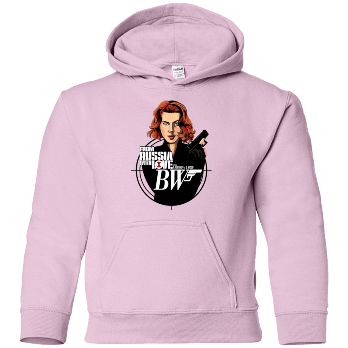 Sweatshirts Light Pink / YS From Russia with Love Youth Hoodie