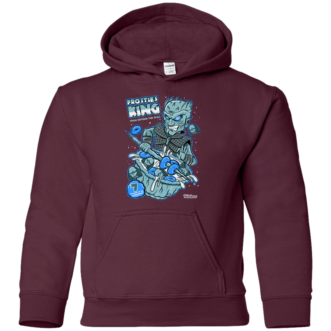Sweatshirts Maroon / YS Frostie's King Youth Hoodie