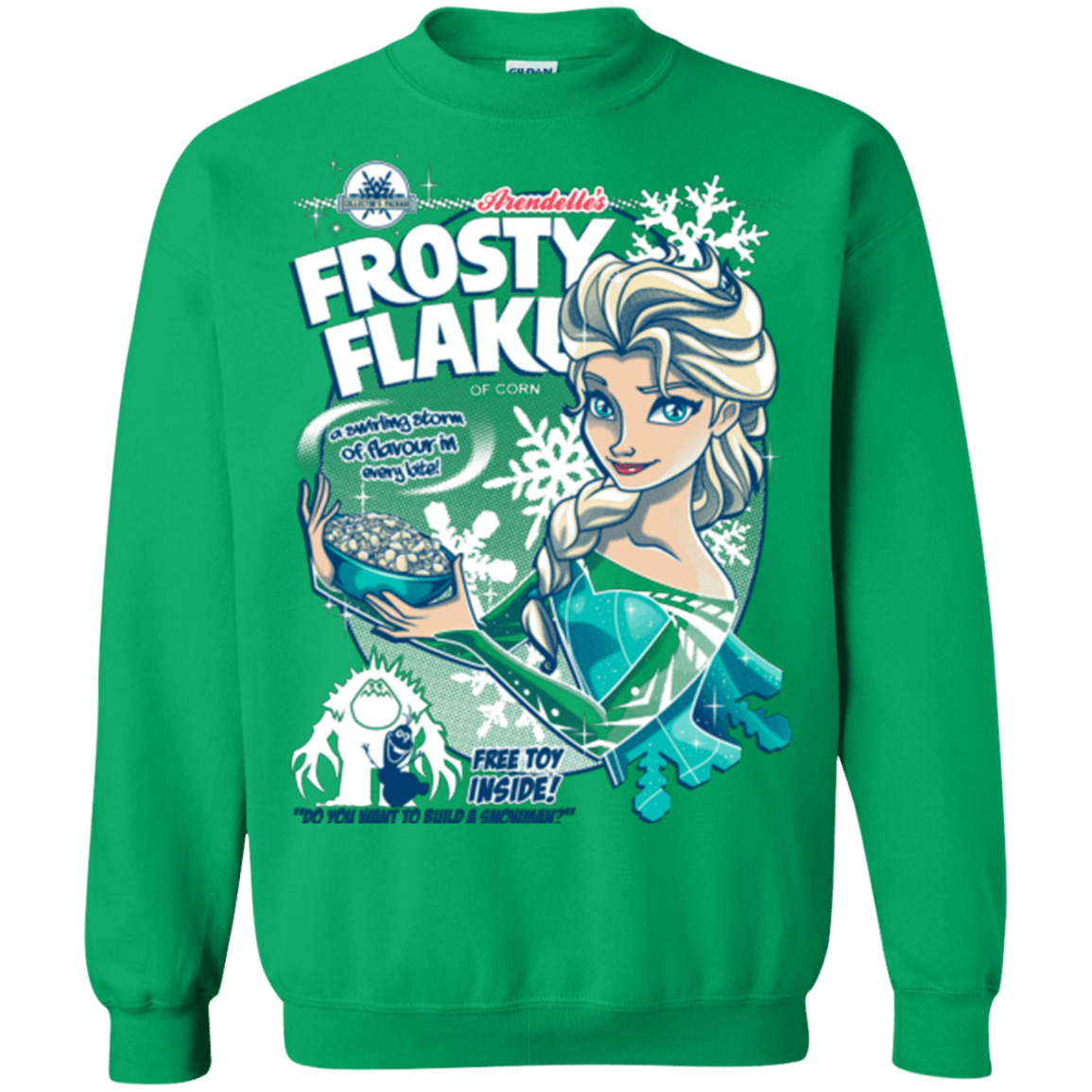 Sweatshirts Irish Green / Small Frosty Flakes Crewneck Sweatshirt