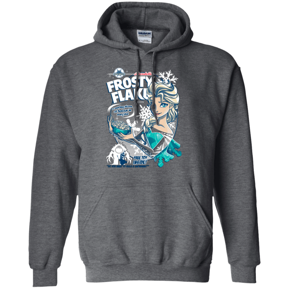 Sweatshirts Dark Heather / Small Frosty Flakes Pullover Hoodie