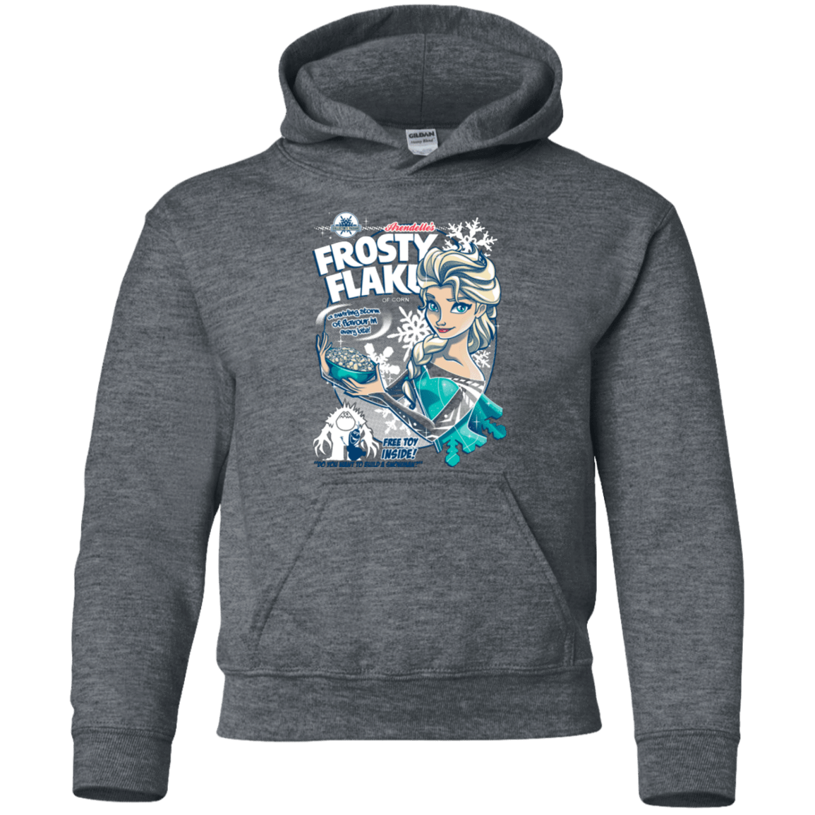 Sweatshirts Dark Heather / YS Frosty Flakes Youth Hoodie