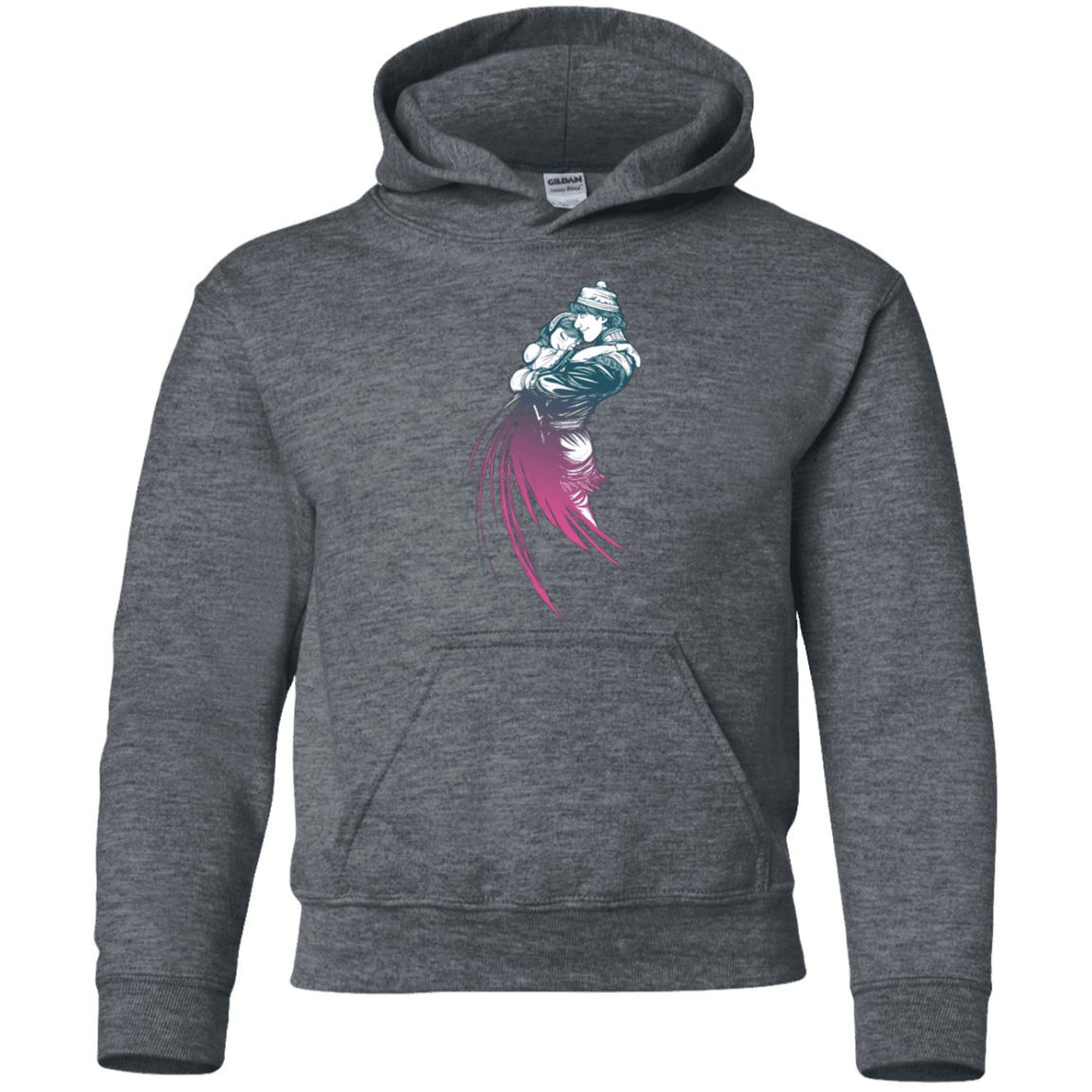 Sweatshirts Dark Heather / YS Frozen Fantasy 2 Youth Hoodie